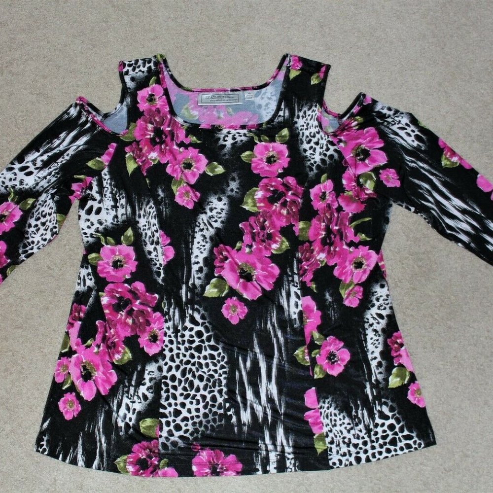 George Simonton Cold Shoulder Top